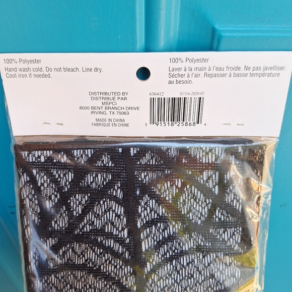 Halloween Table Cloth Spider Web Table Topper Party Centerpiece New with Tag - Picture 9 of 11